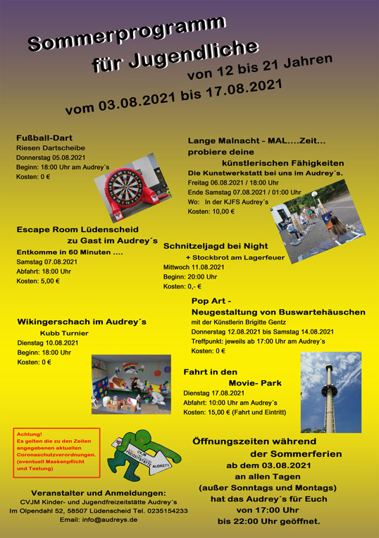 Sommerprogram Audrey's